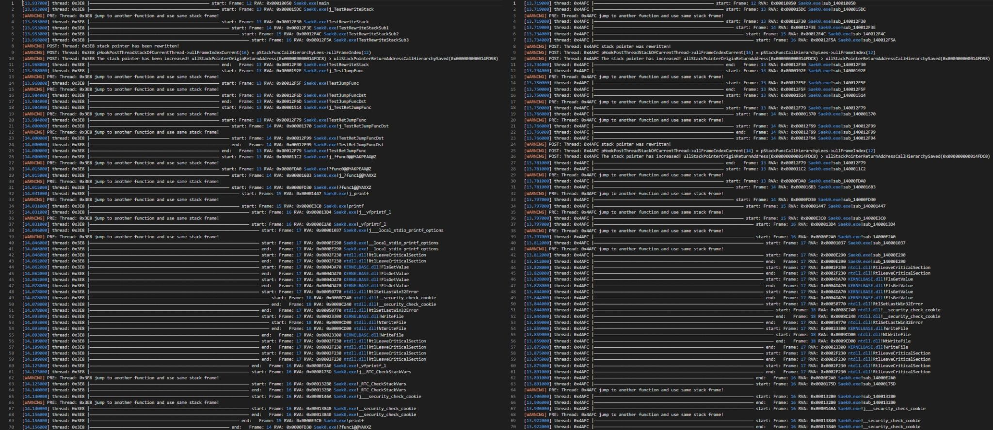 User mode tracer based on ShizukaBI.